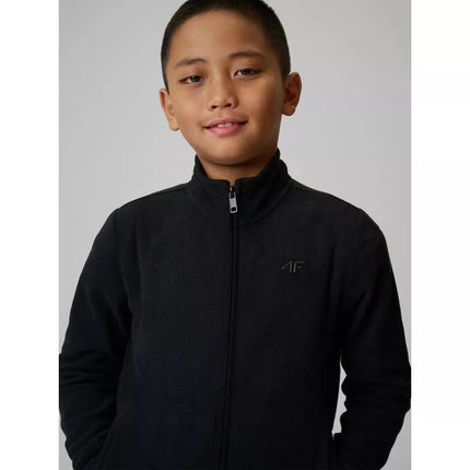 Regular fleece without hood for boys 4F 4FJRSS26TFLEM508-20S