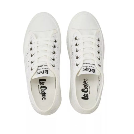 Lee Cooper women's sports shoes sneakers white platform lace