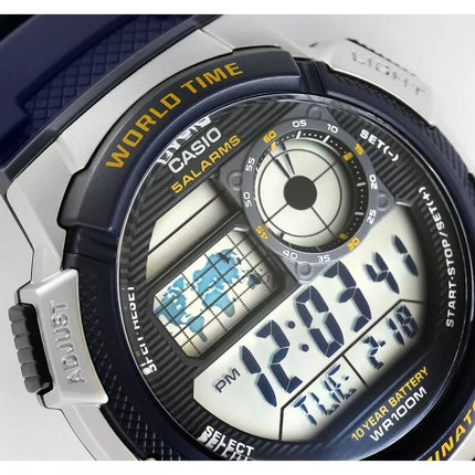 Vyriškas laikrodis CASIO AE-1000W-2AVDF + DĖŽUTĖ