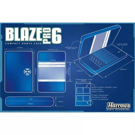Harrows Blaze Pro 6 Case Dart Case