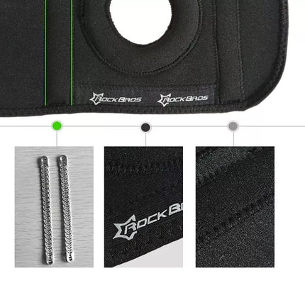 Rockbros LF1106M sportinis įtvaras kelio girnelei ir sąnariui, dydis M - juodas