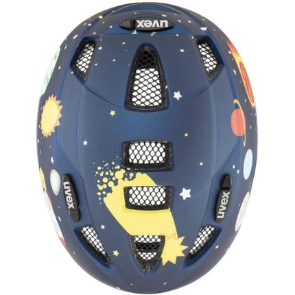 Vaikiškas dviratininko šalmas Uvex kid 2 cc, tamsiai mėlynas (rocket), M dydis, 46-52 cm
