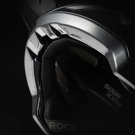 Rockbros LK-99 Mountain Bike Helmet with Adjustable Visor and Magnetic Closure 58-62 cm - Black