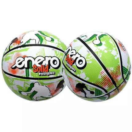 ENERO SOLID BASKETBALL SIZE 7 GREEN AND WHITE