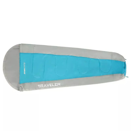 TRAVELER SLEEPING BAG 210X80/50CM BLUE GREY ENERO CAMP