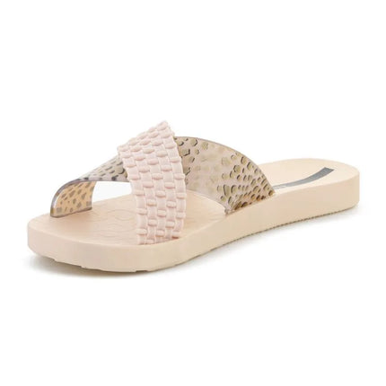 IPANEMA SENSE SLIDE moteriškos basutės smėlio spalvos/smėlio spalvos/juodos 27214-BP206