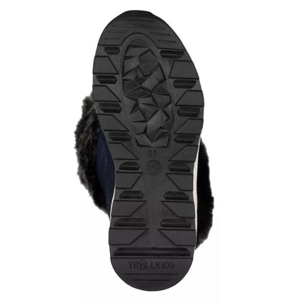 Trollkids Girls Hemsedal Winter Boots XT Waterproof Navy Blue (576-100)