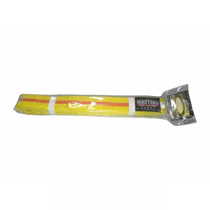 MASTERS kimono diržas geltonas su oranžine apdaila 06224-280040704