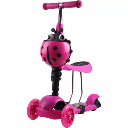 BALANCE SCOOTER 3IN1 ENERO BIEDRONKA PINK