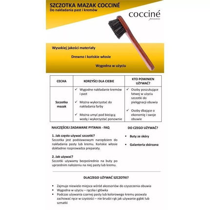 Coccine mažas batų šepetėlis DA0248