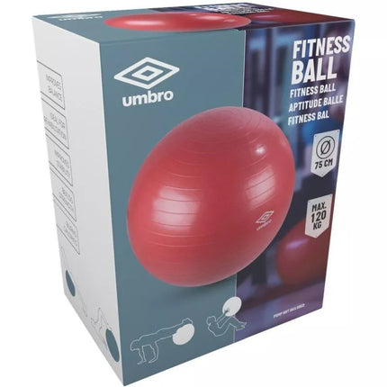 Fitnesso kamuolys 75 cm raudonas Umbro