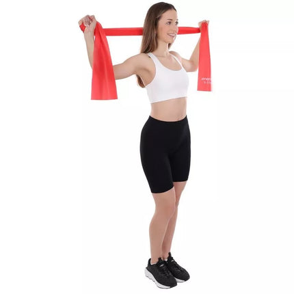 TRAINING TAPE FOR PILATES EXERCISES 2000x150x0.30MM 9-11KG RED