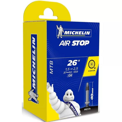 DVIRAČIŲ KAMEROS 26X1.5/2.5 PV 40 MM MICHELIN