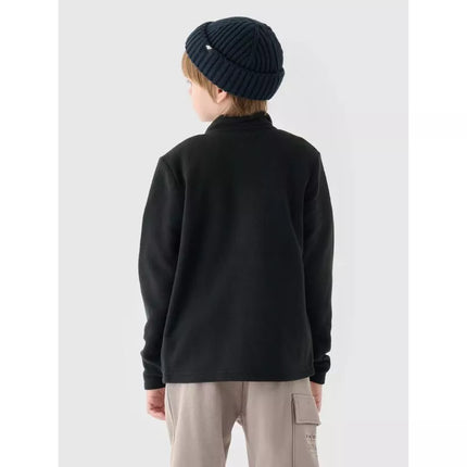 Regular fleece with stand-up collar for boys 4F Junior 4FJWMM00TFLEM245-20S