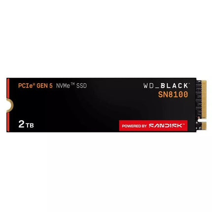 SSD WD Black SN8100 be radiatoriaus 2TB WDS200T1X0M