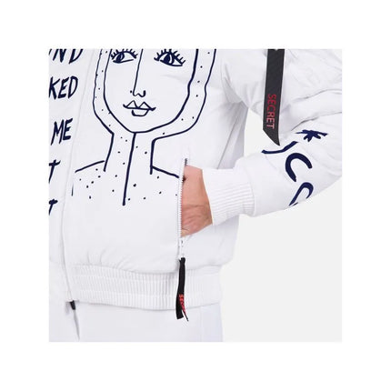 Rossignol W Yety Fleece bomber striukė balta