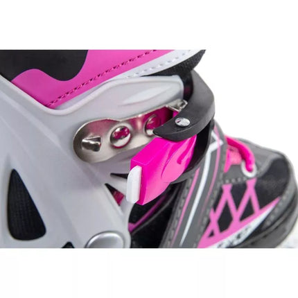 ENERO PRO LED ROLLER SKATES 4IN1 38-41 PINK-GRAY