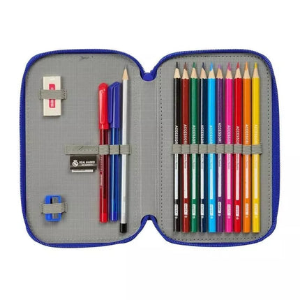 Real Madrid pencil case with accessories double filled pencil case 29 pcs 412624854
