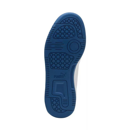 Puma Rebound V6 Lo Mid vaikiški batai balti ir mėlyni 393833 28