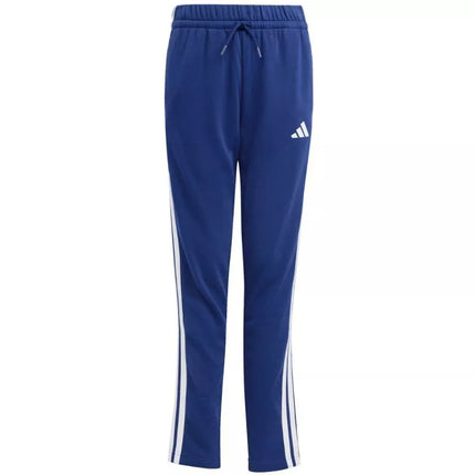 Vaikiškas adidas Seasonal Essentials Tiberio 3 juostelių terry audinio sportinis kostiumas, tamsiai mėlynas JI6035