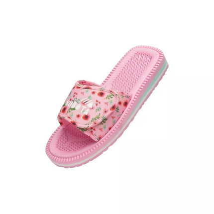 Kubota Velcro Flip Flops Multicolor Floral Pink K25SS-100-001-28-1