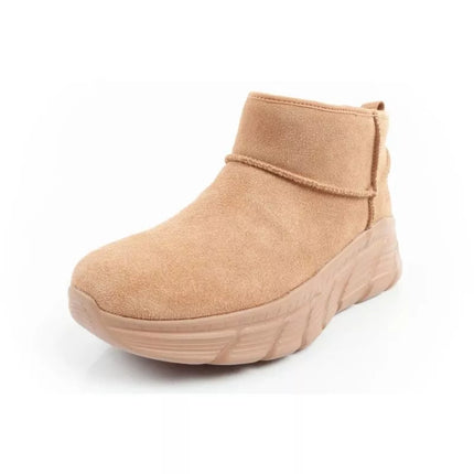 Skechers moteriški žieminiai odiniai aulinukai su pašiltinimu, rudi