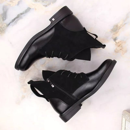 Insulated flat ankle boots Potocki W WOL88C black