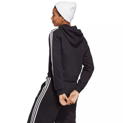 adidas Essentials 3-Stripes French Terry sutrumpintas bliuzonas su gobtuvu moterims IC8767