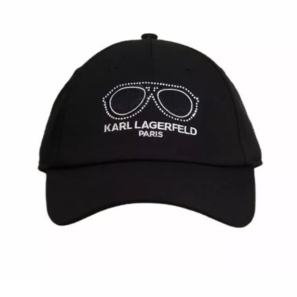 Karl Lagerfeld Paris Cap with Strapback Glasses Black - L5WH7946 blk