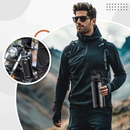 Rockbros 35210029001 termobeteliukas gėrimams dviračiui 550 ml - juodas