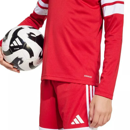 adidas Squadra 25 Vaikiškas džersis ilgomis rankovėmis, raudonas ir baltas JJ0041