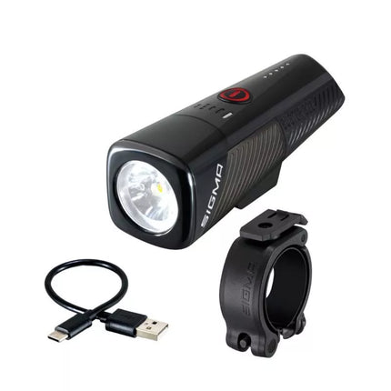Sigma BUSTER 800 FL priekinis žibintas juodas