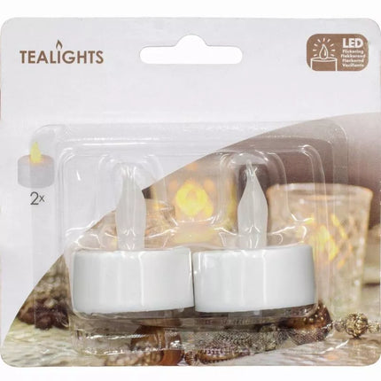 SET OF 2 LED TEA LIGHT CANDLES