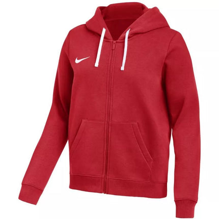 Nike Park 26 Fleece džemperis su gobtuvu, pilnai užsegamas, moterims, raudonas IB1230 657