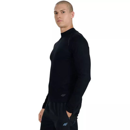 Men's longsleeve t-shirt 4F M417 deep black 4FWAW25TFLOM417 20S