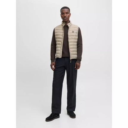 Jack&Jones vyriška liemenė JJEBRADLEY LIGHT BODYWARMER COLLAR NOO 12280973 SMĖLIO SPALVOS