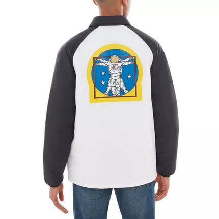 Vans X Space Voyager NASA Torrey Padded MTE Men's Jacket White/Black - VN0A3HXZWUZ