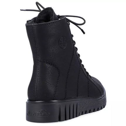 Rieker W R279B suomėti aulinukai, juodi