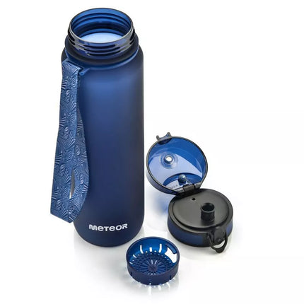 Meteor 650 ml navy blue sports bottle