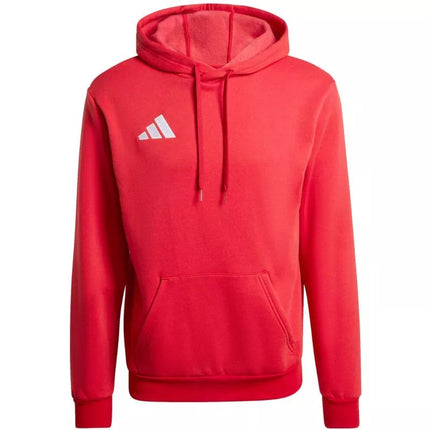 Vyriškas adidas Entrada 26 gobtuvinis džemperis raudonas JZ6576