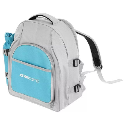THERMAL PICNIC BACKPACK BLUE AND GREY 25L ENERO CAMP