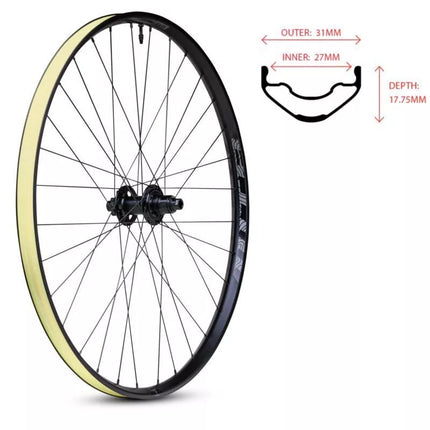 WTB PROTERRA i27x29" galinis ratas 142x12 32 6 varžtų SR