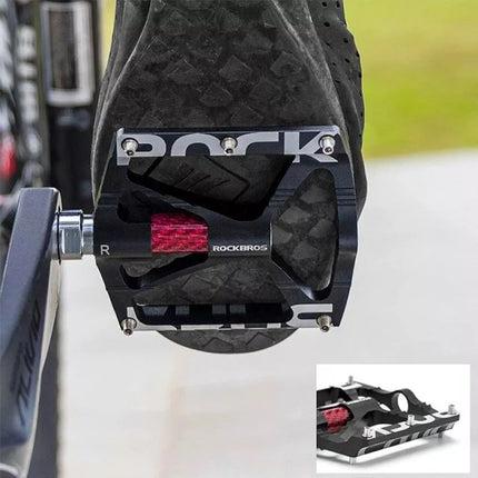 Rockbros 37213071001 Aluminum Alloy Bicycle Pedal Set - Black