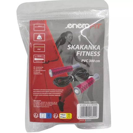 FITNESS SKIPPING ROPE PVC 300CM PINK ENERO FIT