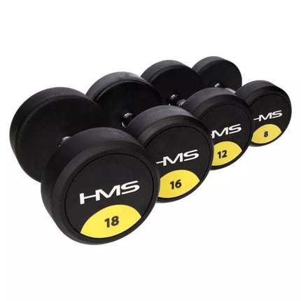 Rubber-coated dumbbell 9kg HMS HG PRO 9
