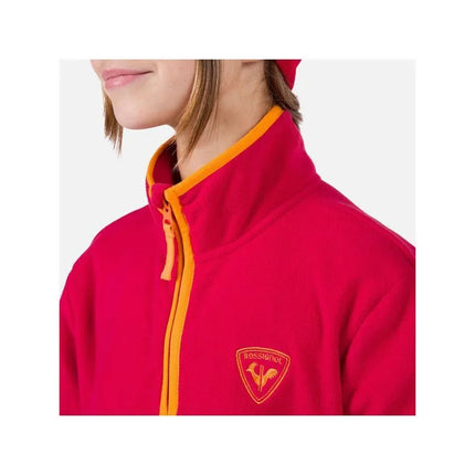Rossignol Jr Strawpile Fleece pusiau užsegamas bliuzonas Raudonas