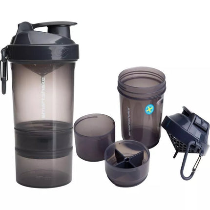 Sportinis SmartShake ORIGINAL2GO butelis 400ml pilkas