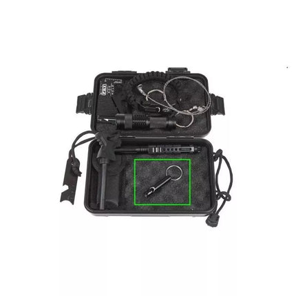 GUARD Whistle Aluminum Survival Whistle Black (YC-010-BL)