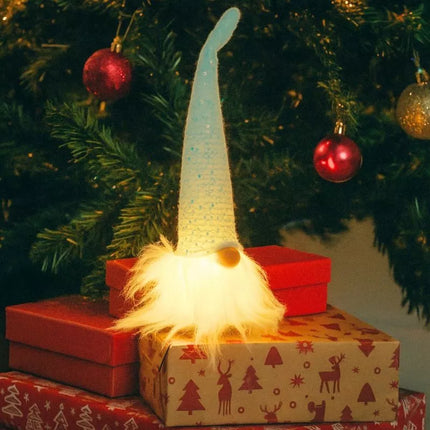 Dekoratyvinis Kalėdų Senelis LED 25cm Mėlynas