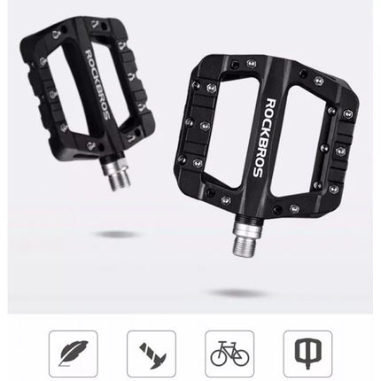 Rockbros 2017-12CBK Nylon Bicycle Pedal Set - Black